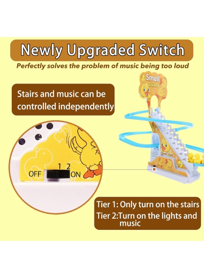 اسرلي وايت مجموعة ألعاب تسلق البط الصغيرة، مسارات تسلق البط الكهربائية، مجموعة ألعاب التزحلق - Image 4
